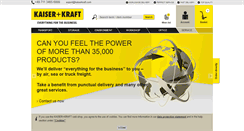 Desktop Screenshot of export.kaiserkraft.com